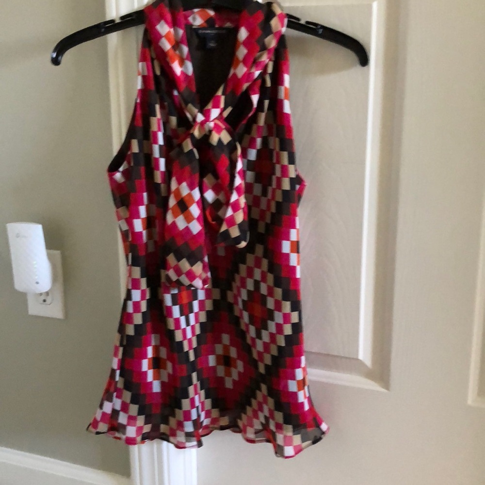 Banana Republic Factory Sleeveless Tie Neck top